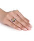 Multi-Gemstone (3-3/8 ct. t.w.) & Diamond (1/20 ct. t.w.) Ring in Gold-Plated Sterling Silver
