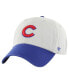 ფოტო #2 პროდუქტის Men's Gray/Royal Chicago Cubs Sure Shot Classic Franchise Fitted Hat