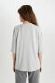 Фото #4 товара Футболка Defacto Oversize Fit C0099AX24SM