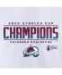 Фото #2 товара Women's White Colorado Avalanche 2022 Stanley Cup Champions Signature Roster V-Neck T-shirt
