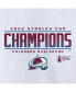 Women's White Colorado Avalanche 2022 Stanley Cup Champions Signature Roster V-Neck T-shirt