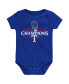 ფოტო #3 პროდუქტის Infant Boys and Girls Royal Texas Rangers 2023 World Series Champions Official Logo T-shirt