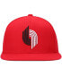 ფოტო #3 პროდუქტის Men's Red Portland Trail Blazers Hardwood Classics Team Ground 2.0 Snapback Hat