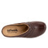 Фото #8 товара Softwalk Amber S2218-210 Womens Brown Leather Slip On Clog Sandals Shoes