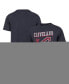 Фото #1 товара Men's Navy Cleveland Guardians Outlast Franklin T-Shirt