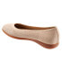 Trotters Darcey T1904-277 Womens Beige Leather Slip On Ballet Flats Shoes 6.5 - фото #5