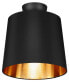 Фото #2 товара Stoff Deckenlampe Ø 30cm Black Gold