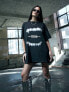 Фото #1 товара Murci oversized design studio motif t-shirt in black