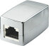 Фото #1 товара Goobay RJ45 Modular Coupler - CAT 6 - RJ-45 - Silver - Female - Straight - Nickel - Zinc - Cat6