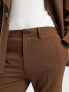 ASOS DESIGN flare suit trouser in brown