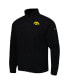 Men's Black Iowa Hawkeyes Flanker III Fleece Team Full-Zip Jacket