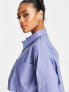 Reebok tailored cropped shirt in lilac - exclusive to ASOS