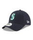 ფოტო #1 პროდუქტის Men's Navy Seattle Mariners League 9Forty Adjustable Hat