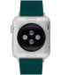 ფოტო #3 პროდუქტის Women's Emerald Green Silicone Strap for Apple Watch 38mm, 40mm, 41mm