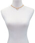 ფოტო #2 პროდუქტის Gold-Tone Crystal Heart Charm Necklace, 16" + 2" extender