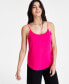 Фото #1 товара Women's Sleeveless Spaghetti-Strap Top, Created for Macy's