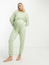 ASOS DESIGN Maternity lounge super soft jumpsuit in sage