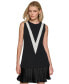 Women's Jewel-Neck Pleat-Hem Dress