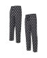 ფოტო #1 პროდუქტის Men's Black Brooklyn Nets Allover Logo Print Gauge Sleep Pants