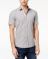 ფოტო #1 პროდუქტის Men's Solid Stretch Button-Front Shirt