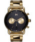 ფოტო #1 პროდუქტის Men's Blacktop Gold-Tone Stainless Steel Bracelet Watch 42mm