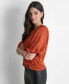 Фото #4 товара Women's Puff-Sleeve Jacquard Top