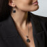 Unique women´s Dark Lady earrings made of Lampglas ESA11 pearls