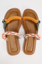 SANDALS WITH DRAWSTRING STRAPS