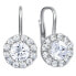 Silver earrings with crystals 436 001 00498 0400000