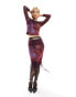 Labelrail x Dyspnea renaissance rodeo mesh multiway adjustable length dress and skirt in purple