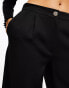 Фото #3 товара Miss Selfridge tailored wide leg trouser in black