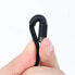 Фото #3 товара Wytrzymały kabel przewód w oplocie USB-C do USB-C QC3 2m - czarno-szary