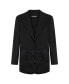 Women's Lapel Collar Jacket Черный, XSmall - фото #2