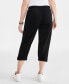 Фото #4 товара Petite Pull-On Mid-Rise Rolled Cuff Capri Pants, Created for Macy's