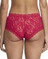 Женские трусы из кружева средней высоты hanky panky Signature Lace Boy Short 4812 Красный, XS - фото #2