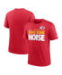 Фото #1 товара Men's Heathered Red Kansas City Chiefs Local Tri-Blend T-shirt