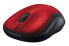 Фото #6 товара Logitech Wireless Mouse M185 - Ambidextrous - Optical - RF Wireless - 1000 DPI - Black - Red