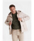 ფოტო #2 პროდუქტის Men's Leather Jacket, Elephant Beige