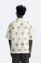 Фото #3 товара Рубашка из ткани с геометрическим принтом ZARA