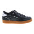 Фото #3 товара Reebok Club C Bulc Mens Black Leather Lace Up Lifestyle Sneakers Shoes