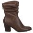 Фото #1 товара Baretraps Leslie Slouch Zippered Booties Womens Brown Casual Boots BT28491-252