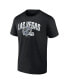 Фото #3 товара Men's Black, White Las Vegas Raiders Long and Short Sleeve Two-Pack T-shirt