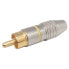 EUROCONNEX Metallic RCA Male Connector 6 mm 4065A