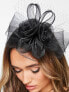 True Decadence floral fascinator in black