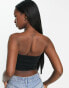 Фото #2 товара ASOS DESIGN ultimate crop bandeau top in black