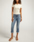 ფოტო #5 პროდუქტის Women's Suki Mid Rise Curvy Fit Capri Jeans