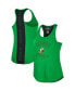 Фото #2 товара Women's Green Oregon Ducks 10 Days Racerback Scoop Neck Tank Top