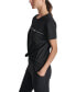 ფოტო #4 პროდუქტის Women's Cotton Rhinestone-Logo Knot-Front T-Shirt