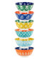 Carnival Multi Set of 6 All Purpose Bowl, 6.25" 6 Asst