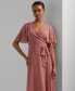 ფოტო #4 პროდუქტის Women's Belted Georgette Dress